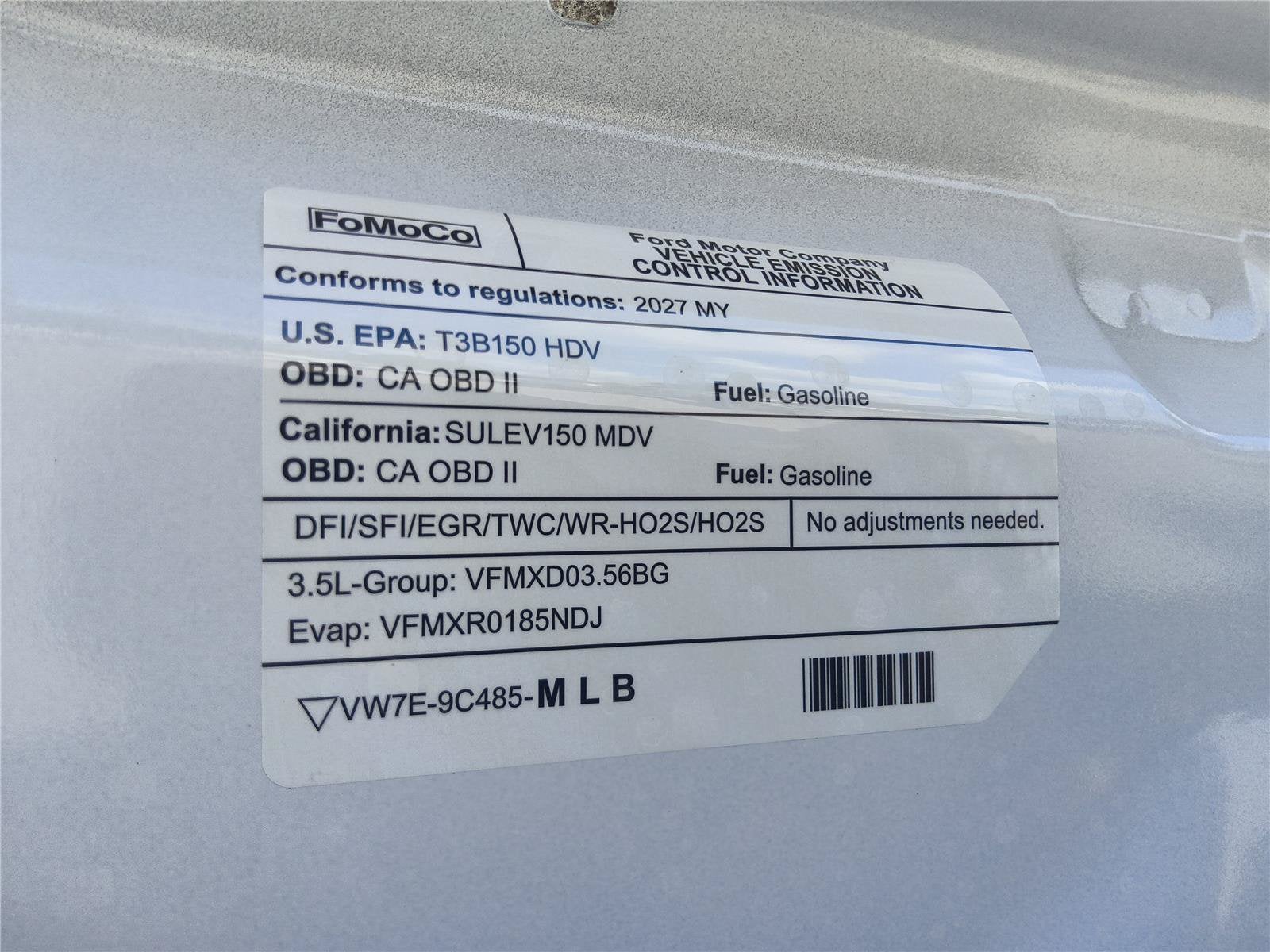 2027 Ford Transit Cargo Van Base