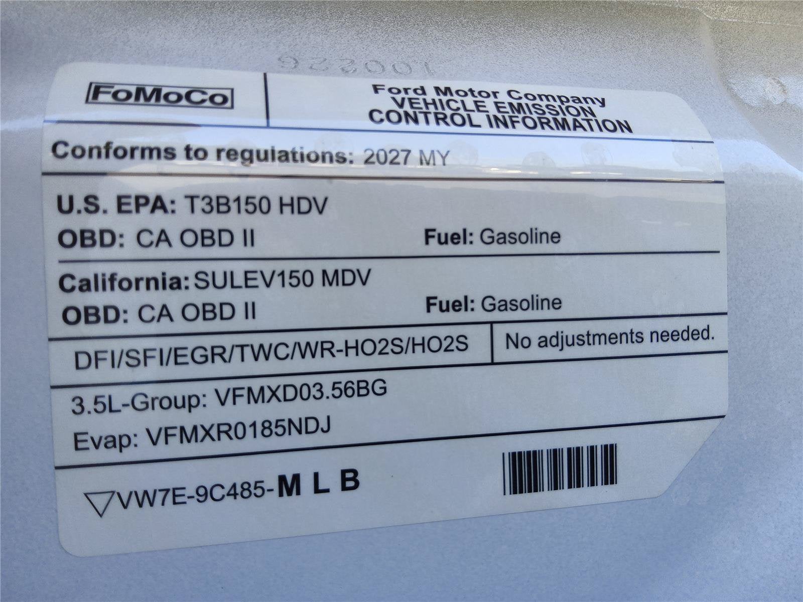 2027 Ford Transit Cargo Van Base